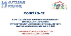 Conférence "comprendre pour agir avec les personnes avec autisme"
